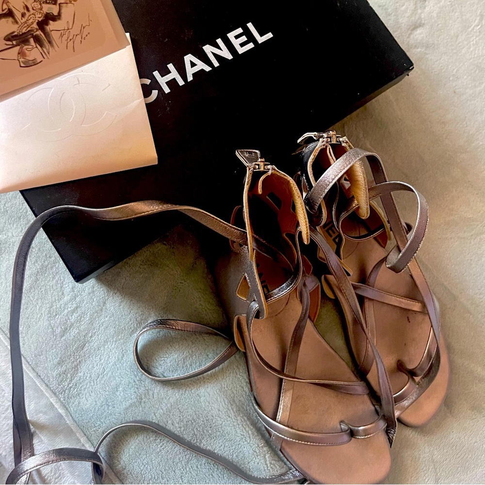 Authentic Chanel Gladiator.I purchased in the Soho Nyc boutique.